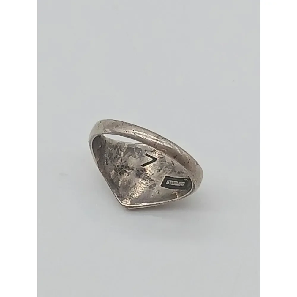 Vintage Sterling Silver Cub Scouts Ring BSA Signet Style Youth Jewelry Size 7